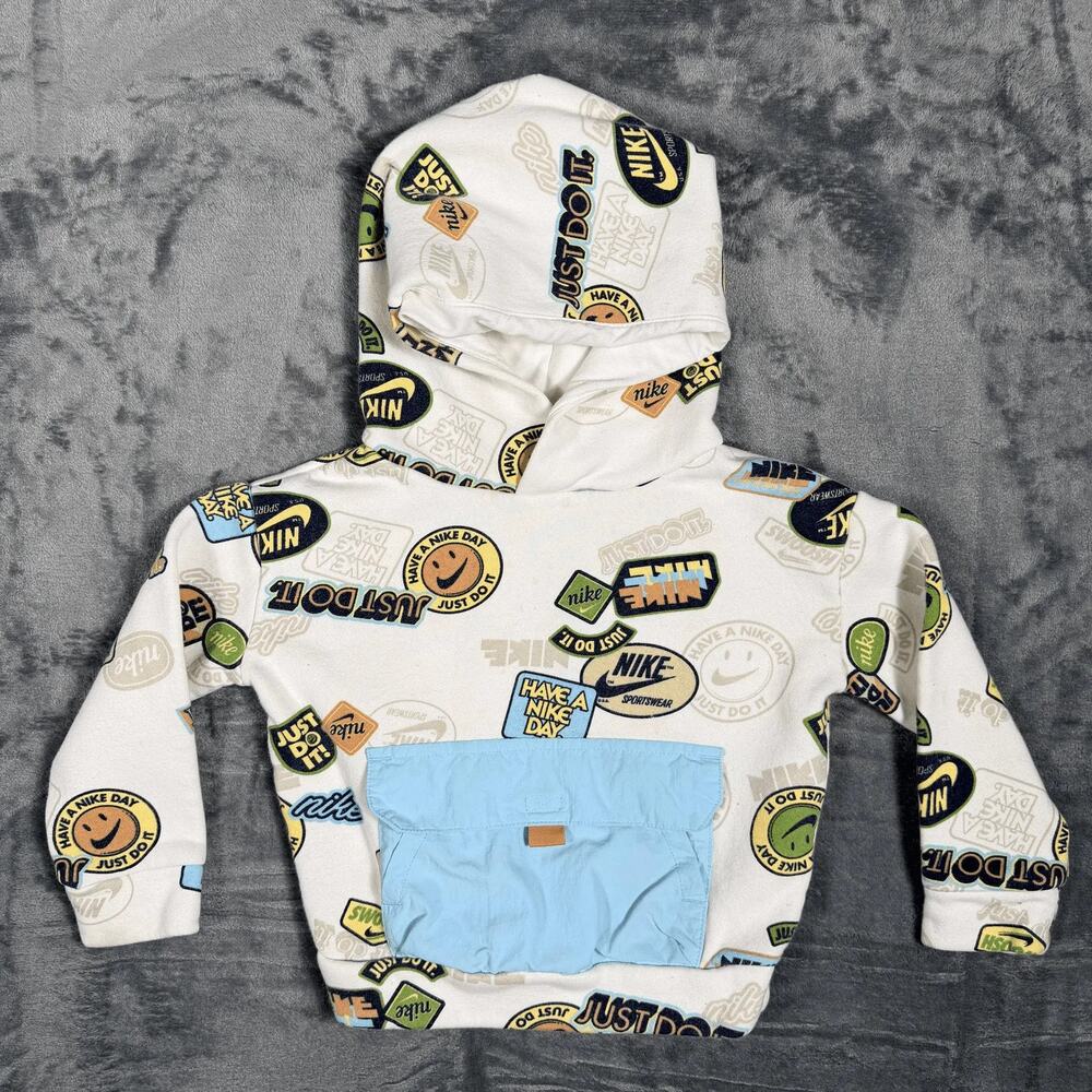 Nike Toddler Hoodie Size 2T Have A Nike Day Just Do It All Over Print Sweatshirt